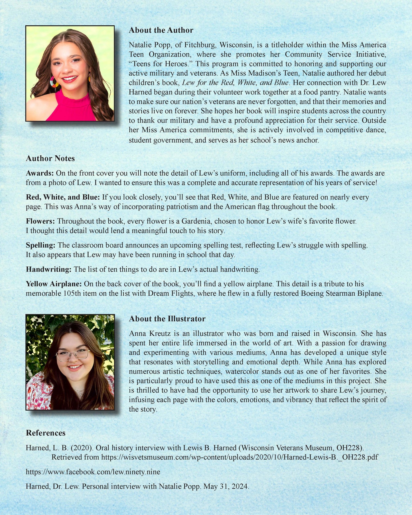 Lew for the Red, White, and Blue - Never Forgotten Books - Natalie Popp